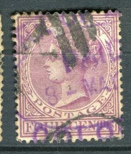 CEYLON; 1883 early classic QV issue fine used 4c. value