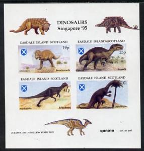 Easdale 1995 'Singapore 95' Stamp Exhibition (Dinosaurs #...