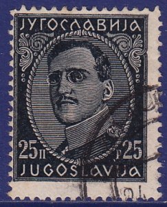 Yugoslavia - 1932 - Scott #77 - used - King Alexander