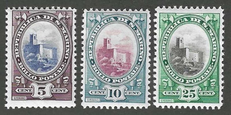 San Marino 115, 116, 119  Mint