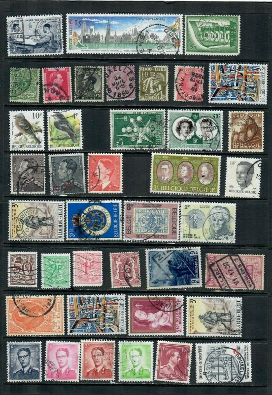 BELGIUM MIX x39 ALL DIFFERENTUSED LOT Y