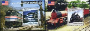 188748 MNH GUINEA BISSAU 2001 TRENES