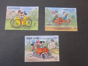 Union Island 1989 Sc 241-2,46 Disney MNH