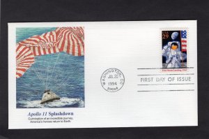 2841a Apollo 11 Splashdown,, FDC Fleetwood