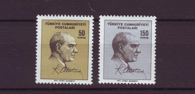 J2087 JLS stamps 1965 turkey hv,s set #1693-4 $2.85v 