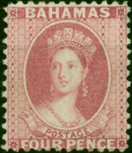 Bahamas 1876 4d Dull Rose SG36 V.F & Fresh LMM Example of this Rare Early Cla...