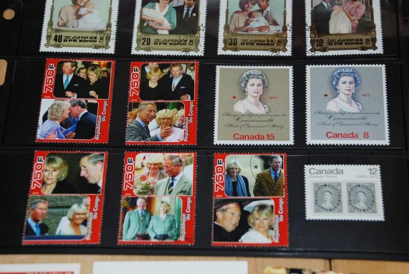 ROYALTY STAMPS COLLECTION, QUEEN ELIZABETH II, DIANA, CHARLES