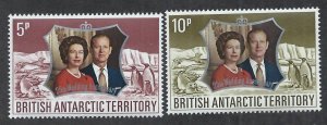 BRITISH ANTARCTIC TERRITORY SC# 43-4 VF/MLH 1972