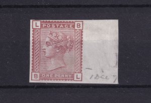 GB QV 1880 Mint 1d Venetian Imprimatur Margin SG166 MH BP15459