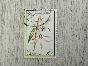 Vanuatu #325 Used, 10v, Orchids, 2024 SCV $0.40