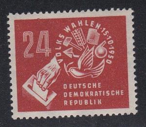 Germany DDR # 70 Ballot Box - Elections, Mint Hinged, 1/3 Cat.