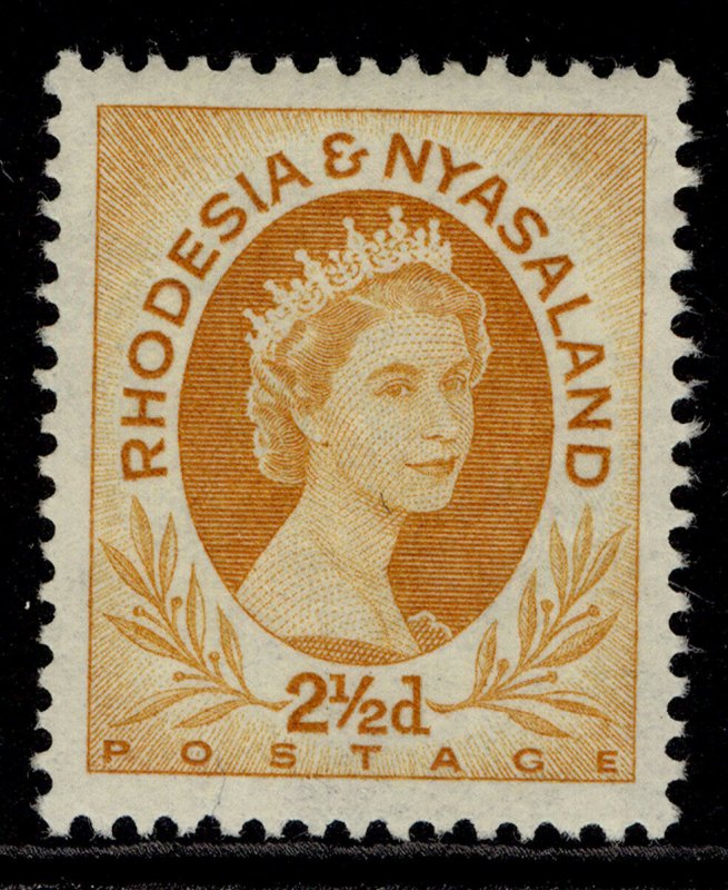 RHODESIA & NYASALAND QEII SG3a, 2½d ochre, LH MINT.