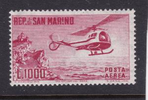 San Marino an UHM Air stamp from 1961