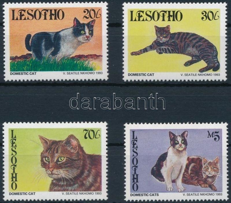 Lesotho stamp Cats set MNH 1993 Mi 1066-1069 Animals WS234514