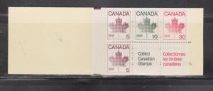 CANADA - Booklet # 52 One Bar Tagging Error Mint Never Hinged Stamps