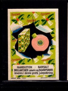 Danish Advert Stamp - Barnängens Personal Care Products, Free Xmas Gift Wrap