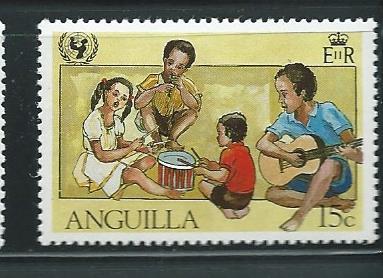 Anguilla #450 Children playing Instruments  (MNH)  CV $0.40