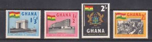 GHANA - 1958 1st ANNIVERSARY OF INDEPENDENCE - 4V MINT NH