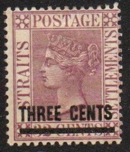 Straits Settlements Sc #73 Mint Hinged