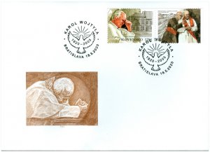 SLOVAKIA/2020 - (FDC) Joint Issue Poland: Pope John Paul II, MNH