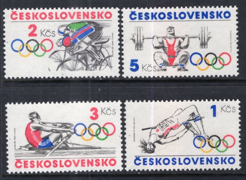 Czechoslovakia 2527-2530 Summer Olympics MNH VF