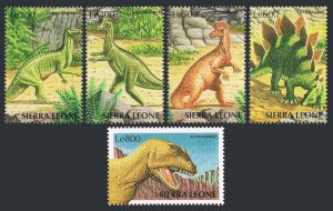 Sierra Leone 2108-2112,MNH. Dinosaurs,1998.