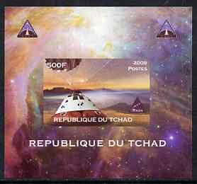 Chad 2009 Space - Orion Mission #3 individual imperf delu...