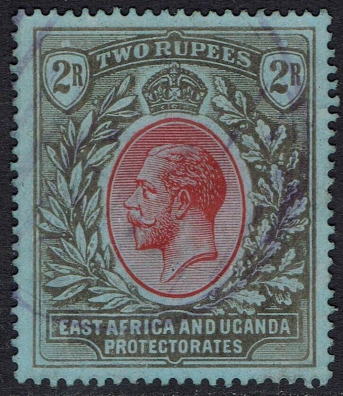 EAST AFRICA AND UGANDA 1912 KGV 2R WMK MULTI CROWN CA USED