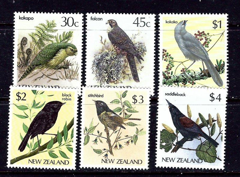 New Zealand 766-70A MNH 1985-89 Birds