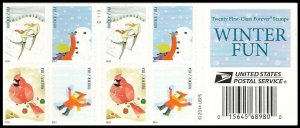 Winter Fun Pane of 20 - Postage Stamps Scott 4940b