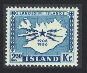 Iceland 50th Anniversary of Icelandic Telegraph System 1v SG#343