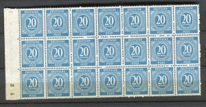 GERMANY; BERLIN RUSSIAN ZONE 1946-48 issue fine MINT MNH LARGE BLOCK