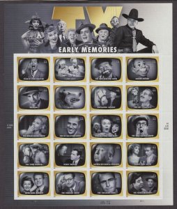 USA Sc#4414 Early TV Memories   full sheet of 20 MNH