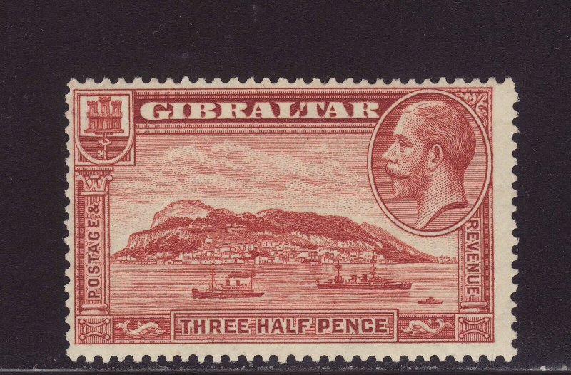 1931 Gibraltar 1½d Perf 13½ x 14 Mounted Mint SG111a