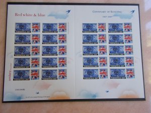 GB Centenary of Scouting Thematica 2007 Limited Edition Smiler Sheet no 27/250