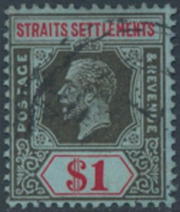 Straits Settlements  SC# 199  Used  wmk crown CA script    see details & scans