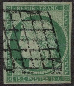 FRA SC #2 U 1850 Ceres 4 margins (but v close @LR) CV $800.00