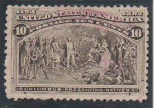 U.S. Scott #237 Columbian Stamp - Used Single