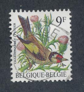 Belgium 1985  Scott 1228 used - 9fr, bird, Chardonneret