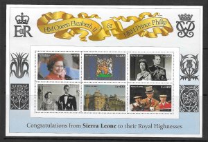 SIERRA LEONE SG2697a 1997 GOLDEN WEDDING MNH