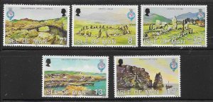 Isle of Man 1980 Royal Geographical Society Sc 163-167 MNH A2318