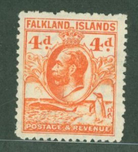 Falkland Islands #58 Unused Single (King)