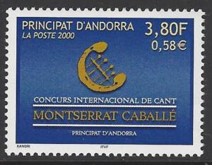 Andorra French 2000 Music Chant VF MNH (520)