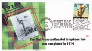 #3183e Transcontinental Phone Line WII FDC