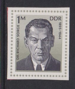 German Democratic Republic DDR #1711a  MNH 1976 Sorge stamp from sheet