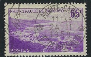 Monaco 407 Used 1957 issue (ak1967)