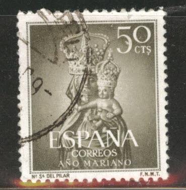 SPAIN Scott 808 Used from 1954 Marian Year set