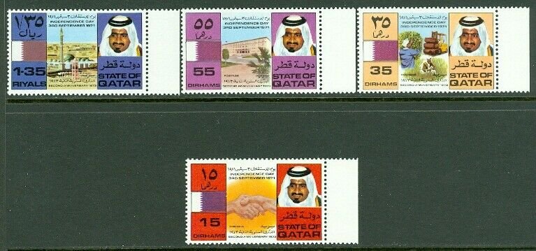 EDW1949SELL : QATAR Nice collection of 13 DIFF. VF MNH Cplt sets. Scott Cat $431