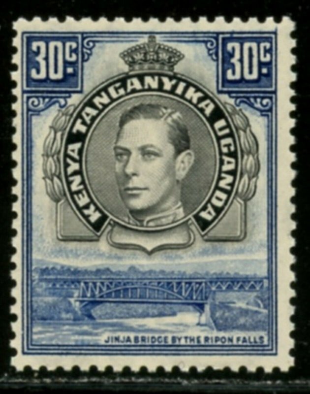 KUT Sc#76b (SG#141) 1938 KGVI 30c Perf Variety Mint NH