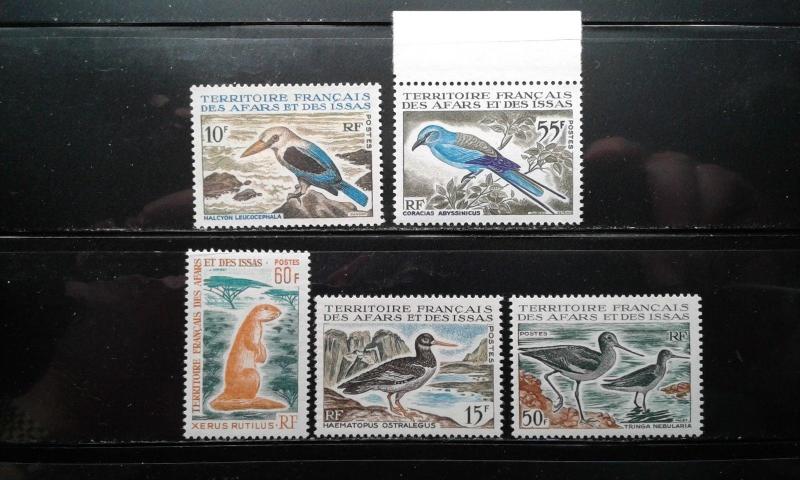 Afars & Issas 310-314 MNH birds